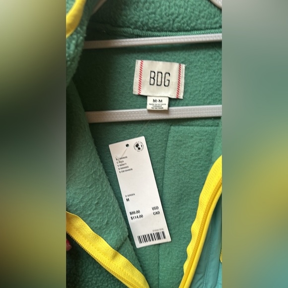 Multi color fuzzy zip up jacket - Picture 4 of 4